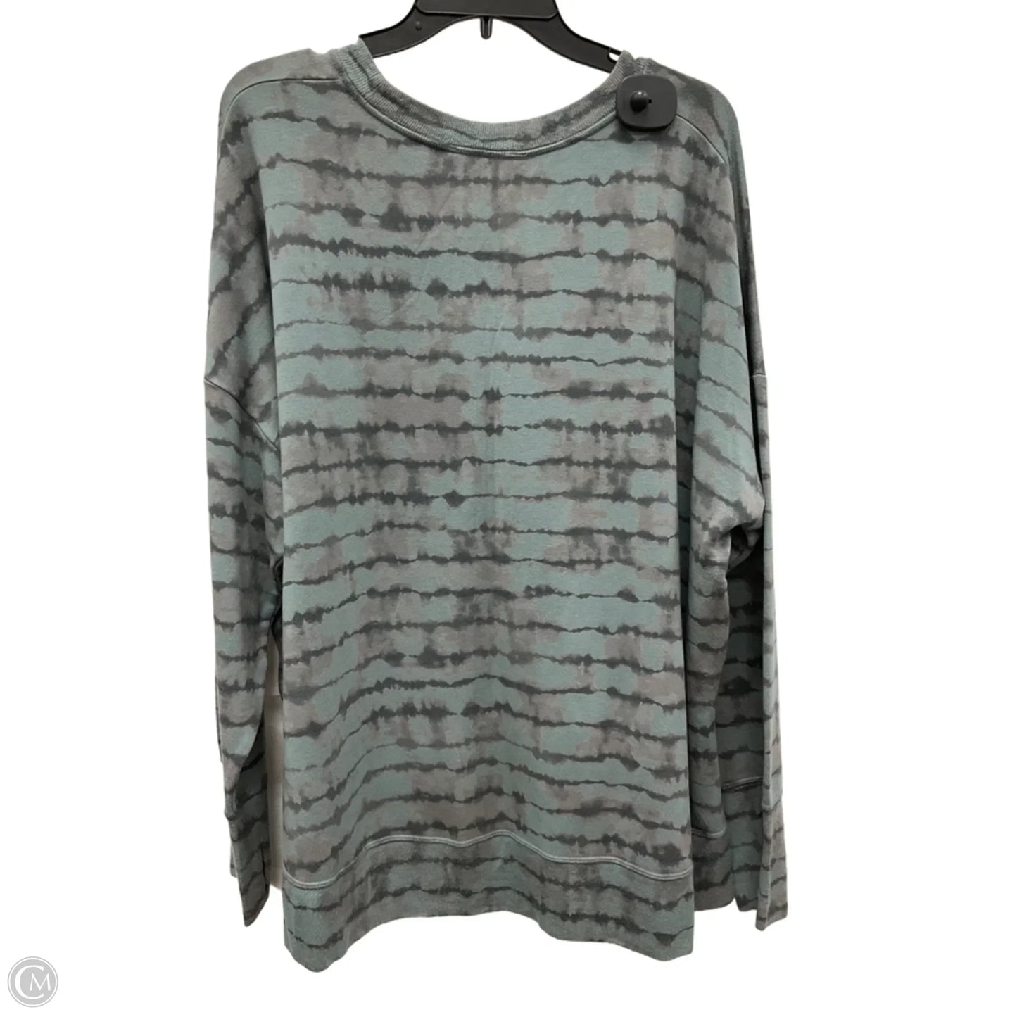 Athletic Top Long Sleeve Crewneck By Athleta In Tie Dye Print, Size: 2x