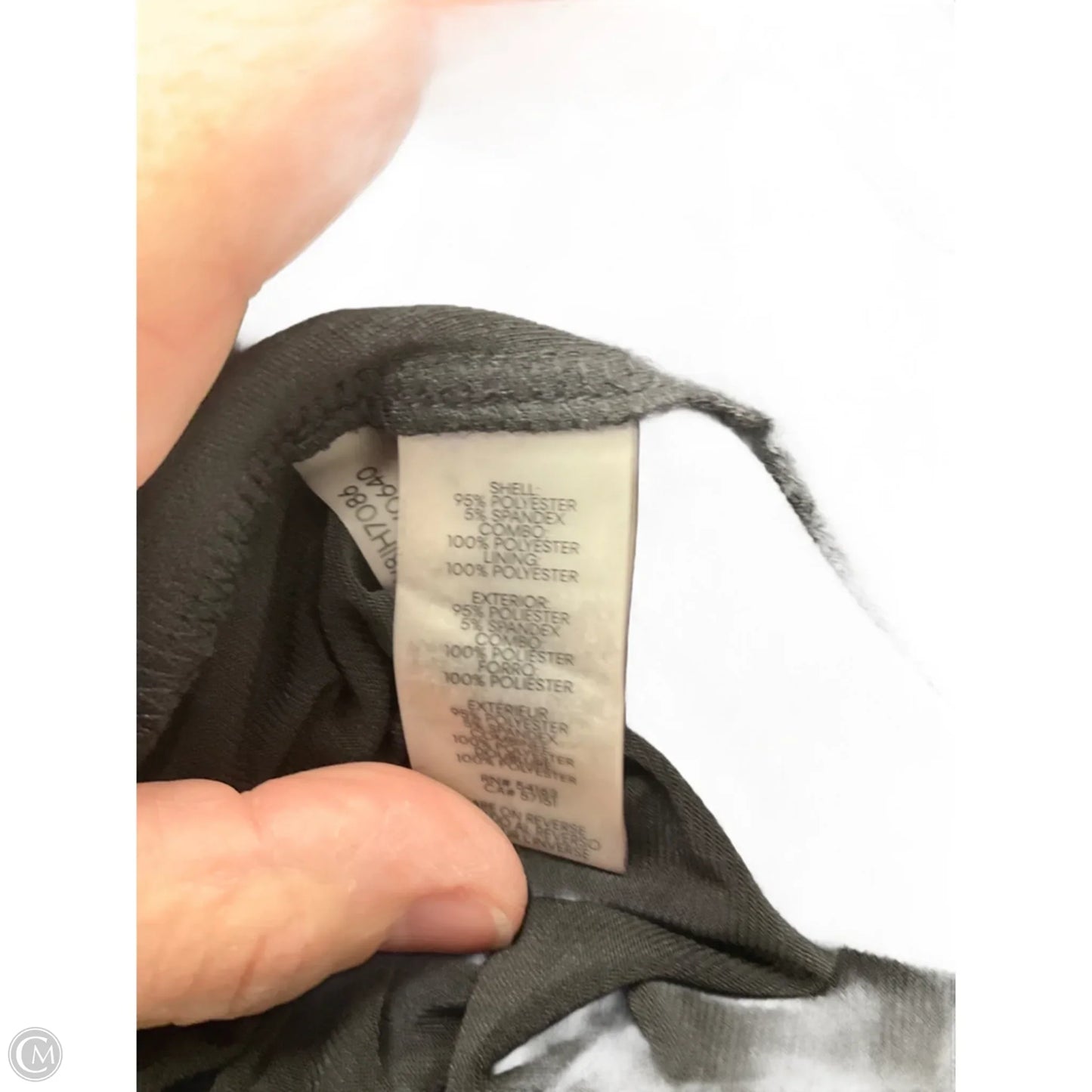 Top 3/4 Sleeve By Calvin Klein In Black, Size: 2x