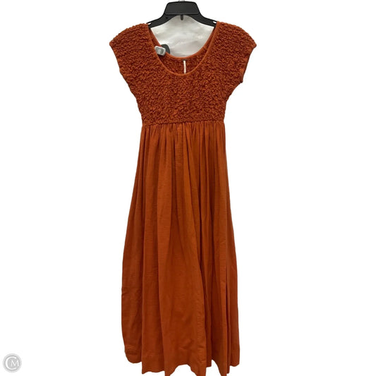 Dress Casual Maxi By Free People In Orange, Size: M