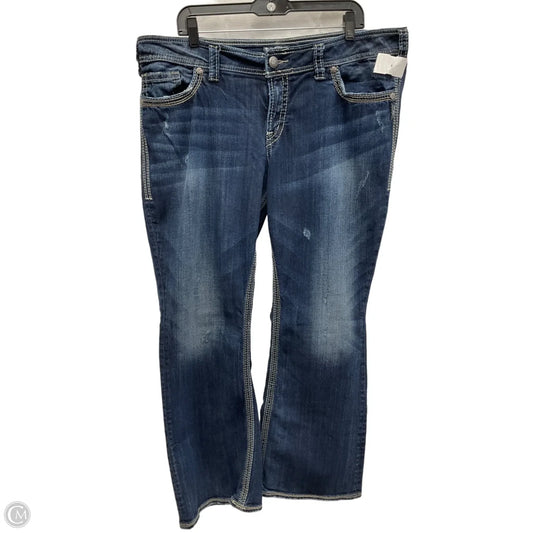 Jeans Straight By Silver In Blue Denim, Size: 18