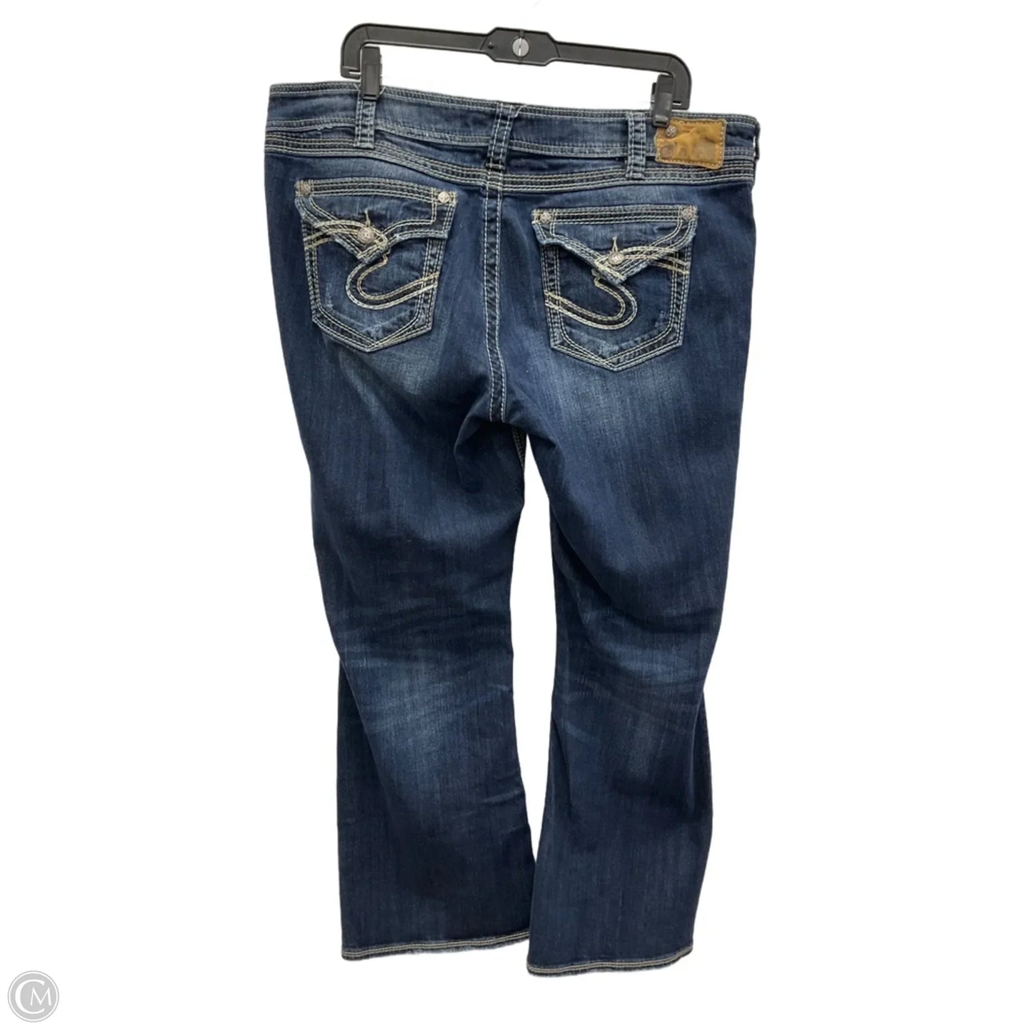 Jeans Straight By Silver In Blue Denim, Size: 18