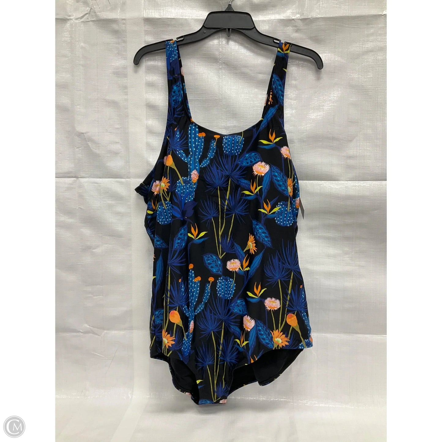 Swimsuit By Clothes Mentor In Floral Print, Size: 26