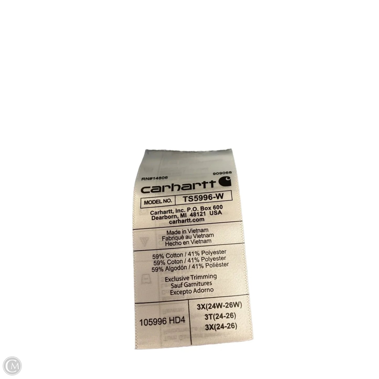 Sweatshirt Hoodie By Carhartt In Blue, Size: 3x