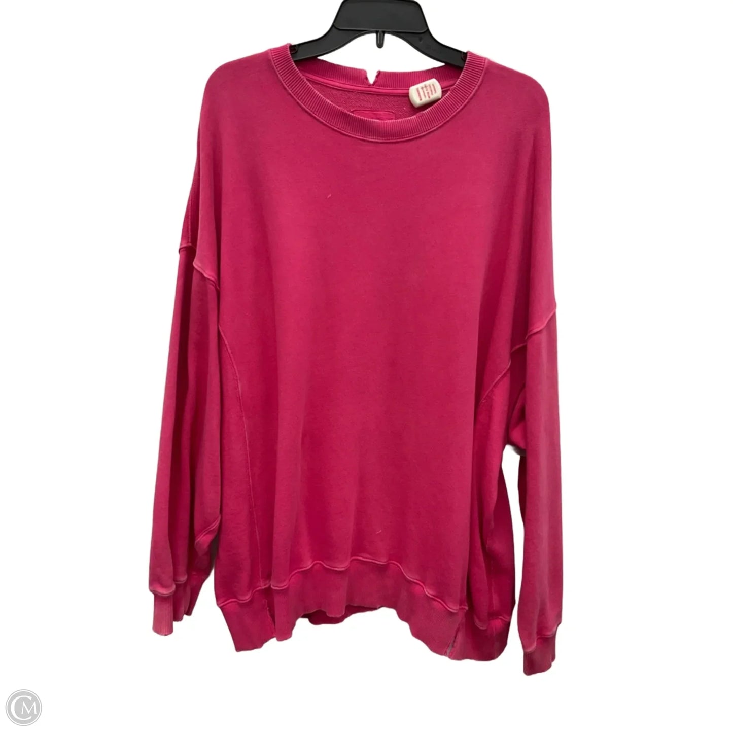 Athletic Top Long Sleeve Crewneck By Aerie In Pink, Size: Xl