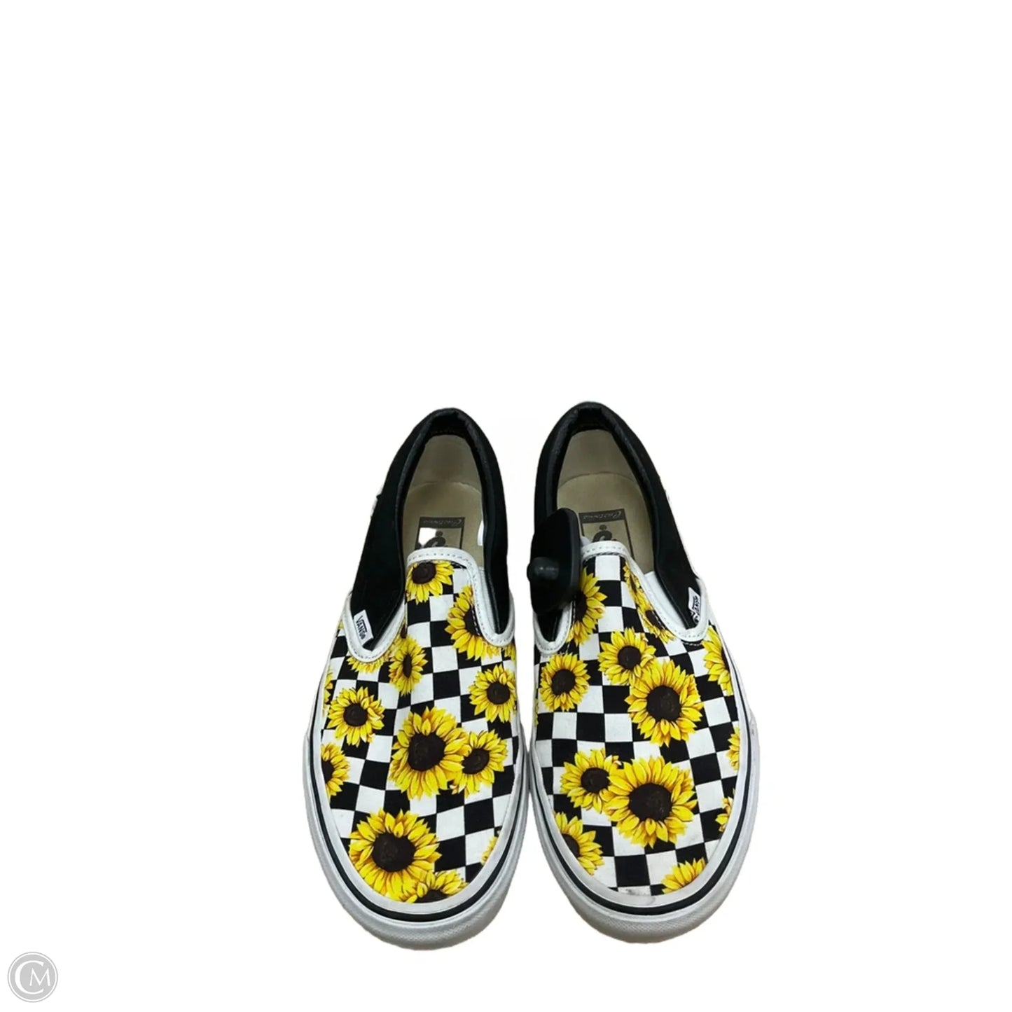 Shoes Flats By Vans In Checkered Pattern, Size: 8