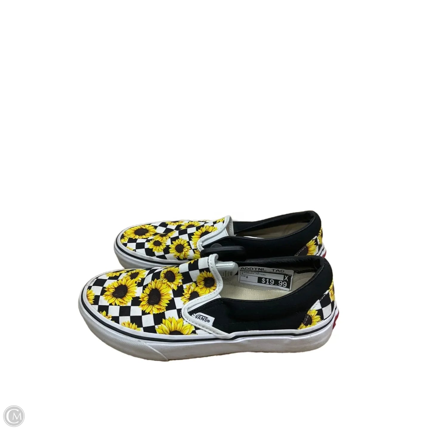 Shoes Flats By Vans In Checkered Pattern, Size: 8