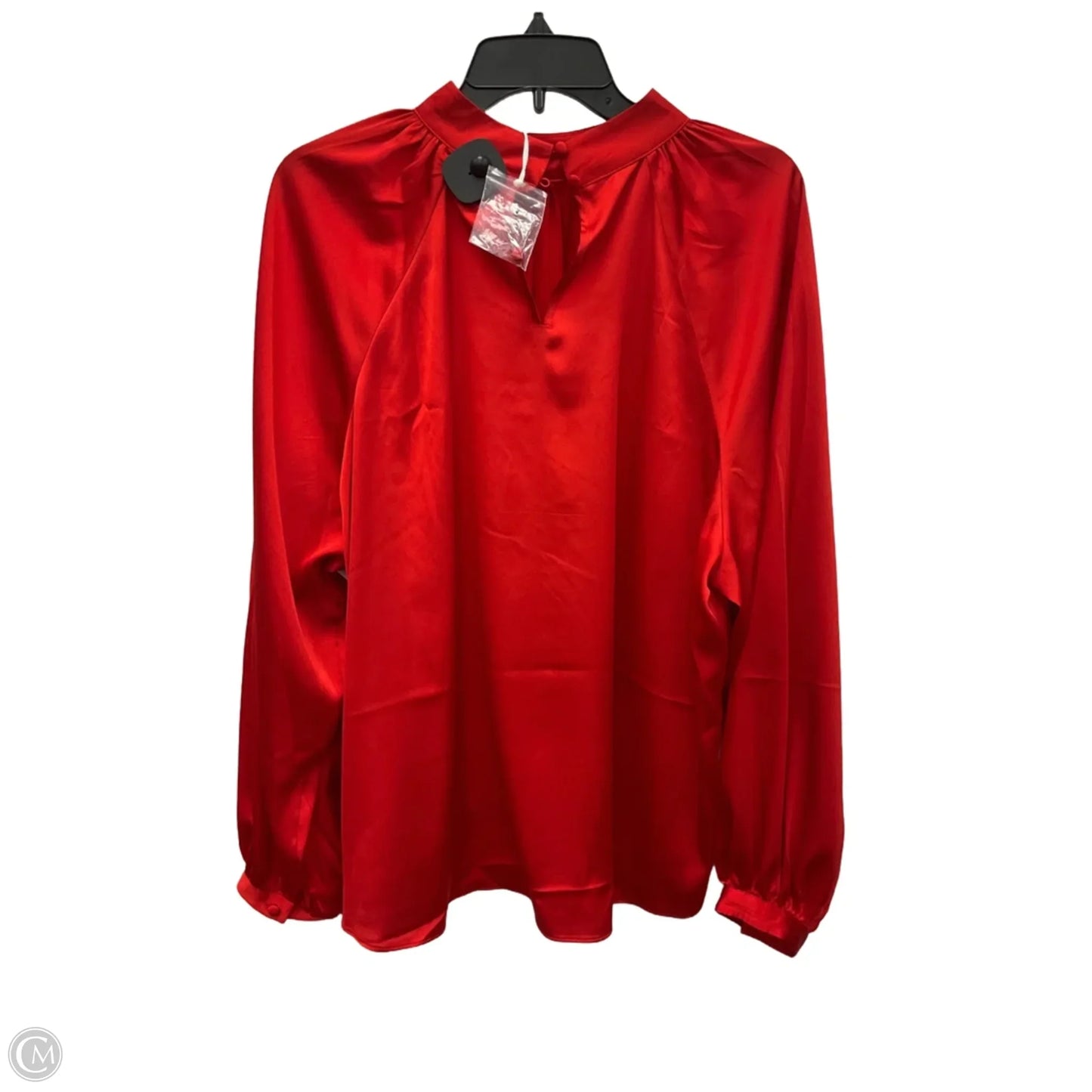 Top Long Sleeve By Worthington In Red, Size: Xl