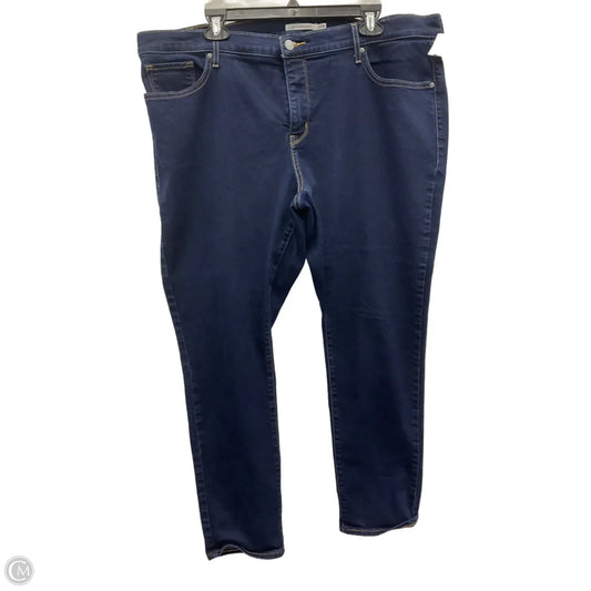 Jeans Skinny By Levis In Blue Denim, Size: 20