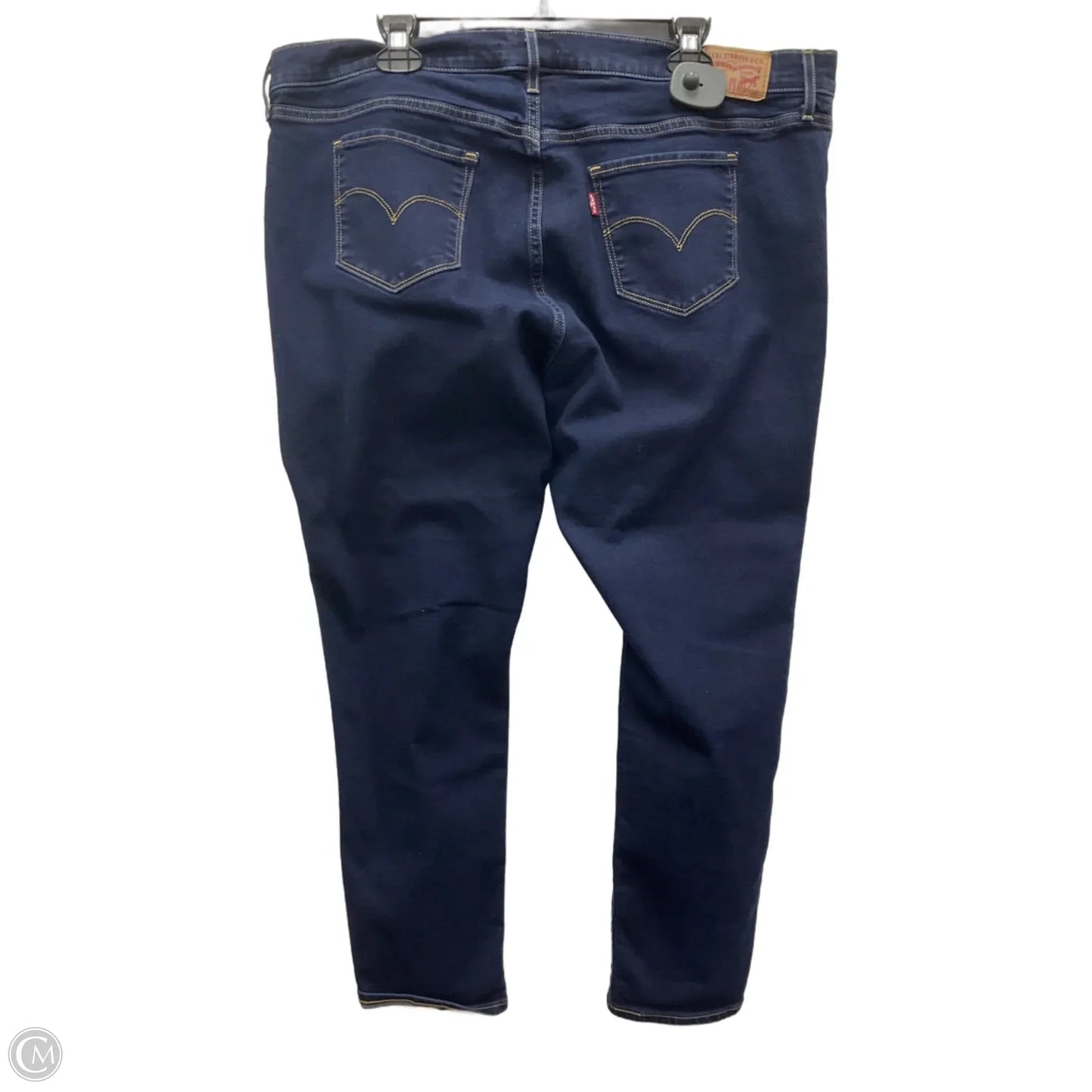 Jeans Skinny By Levis In Blue Denim, Size: 20