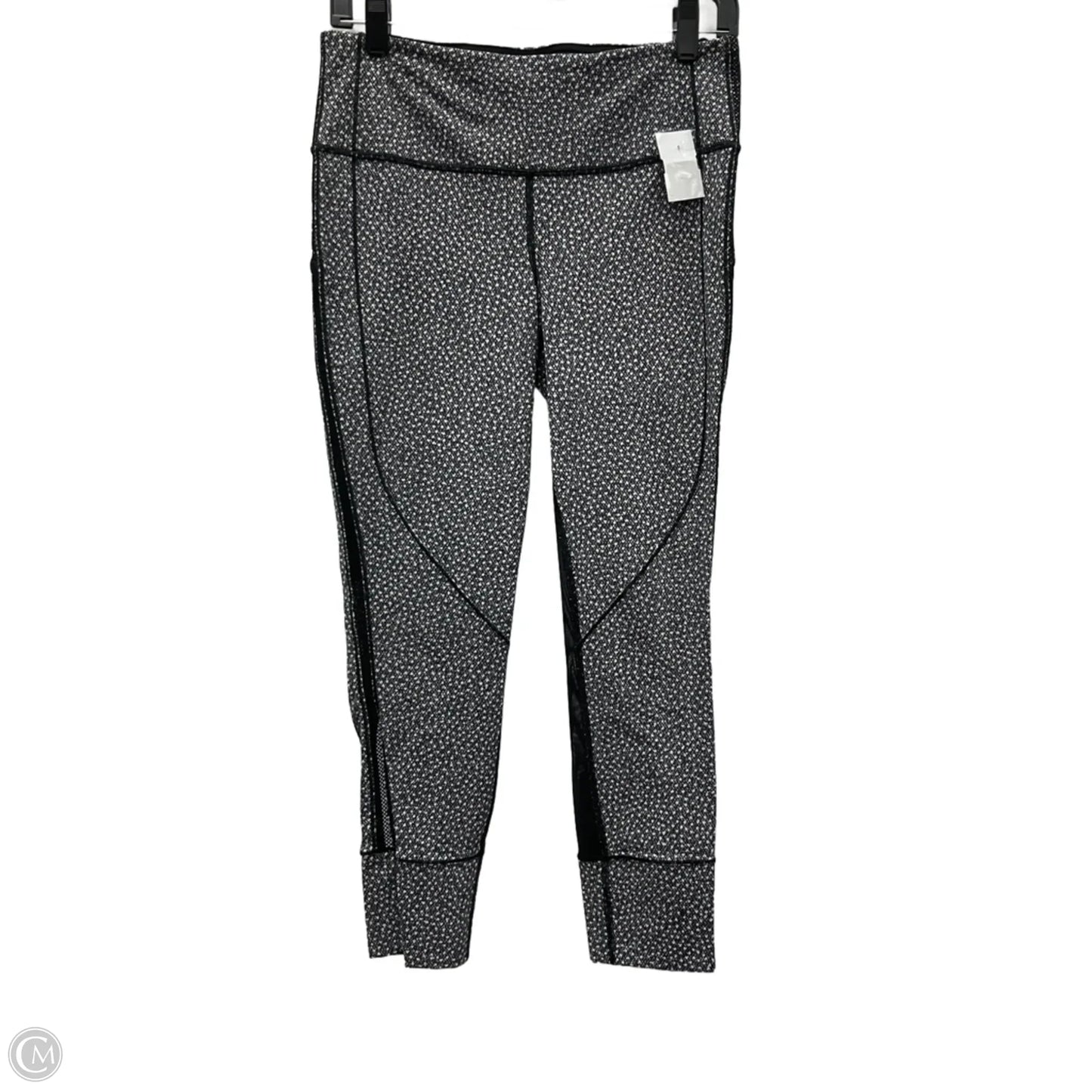 Athletic Leggings By Lululemon In Black & White, Size: 8