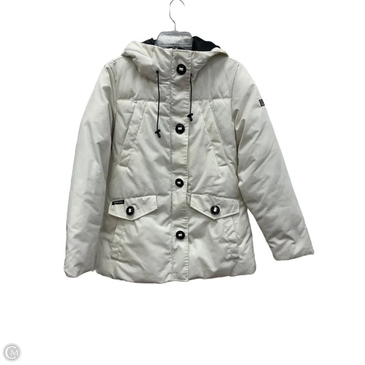 Coat Puffer & Quilted By Clothes Mentor In White, Size: M