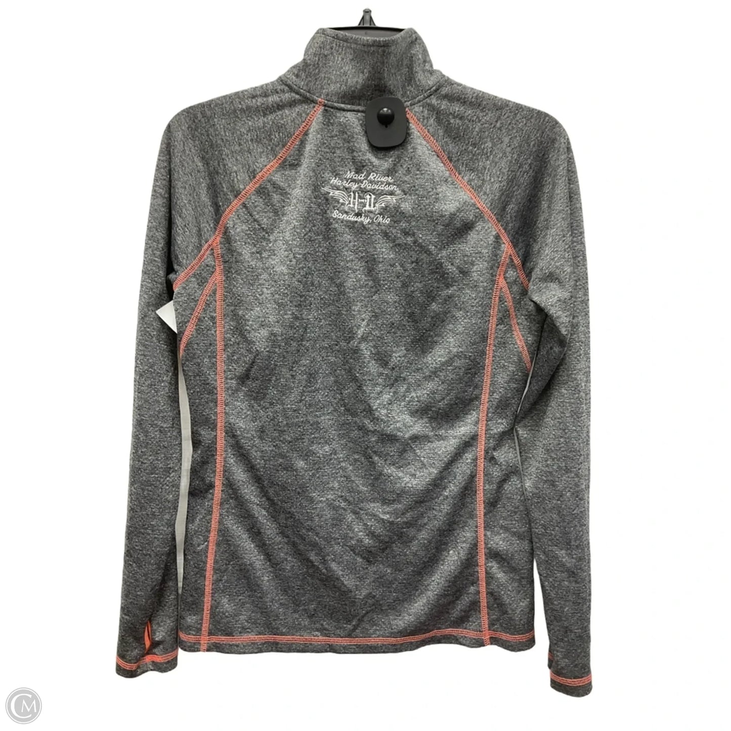 Athletic Jacket By Harley Davidson In Grey, Size: S