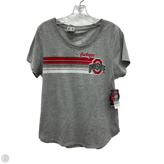 Top Short Sleeve By Colosseum In Grey, Size: L
