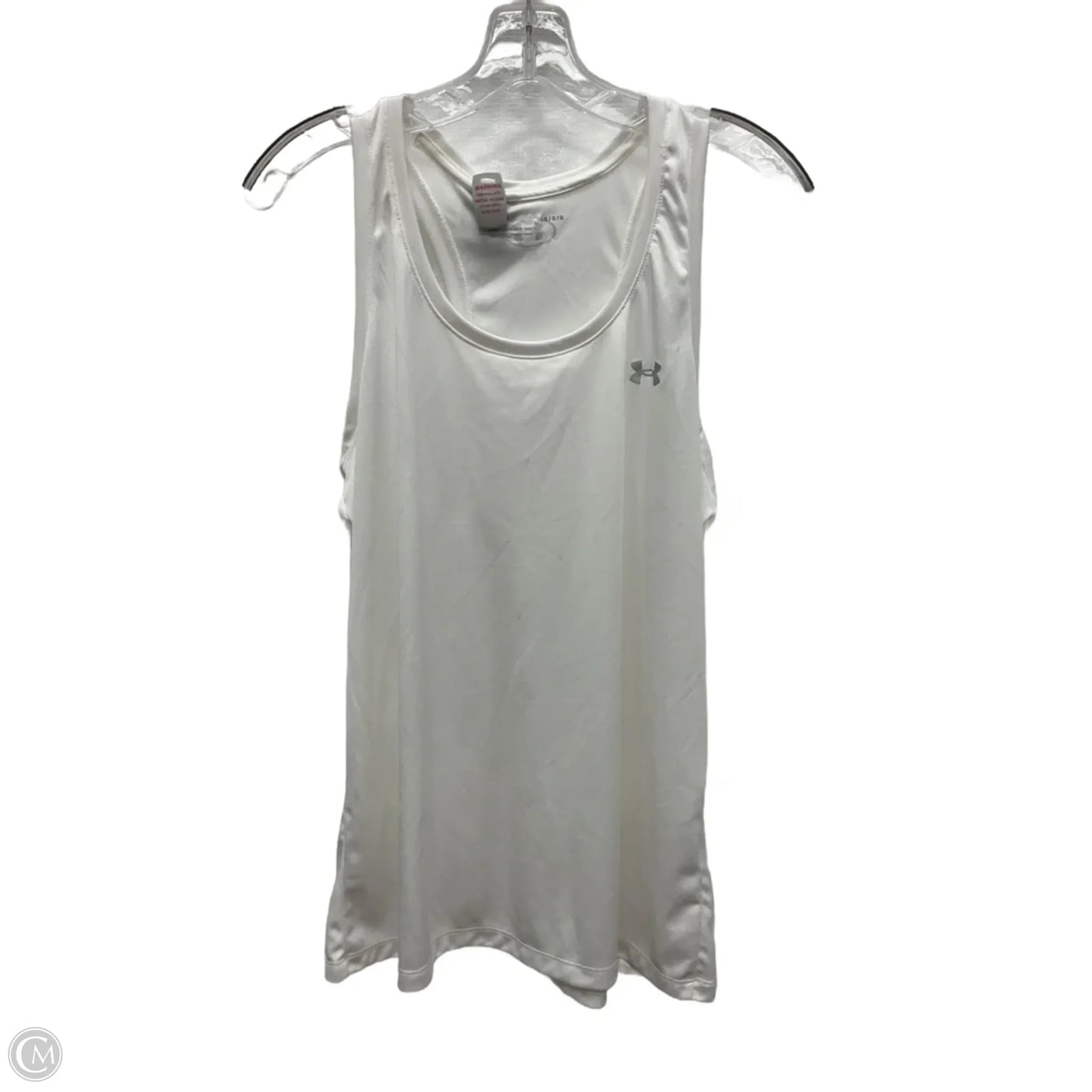 Athletic Tank Top By Under Armour In White, Size: L