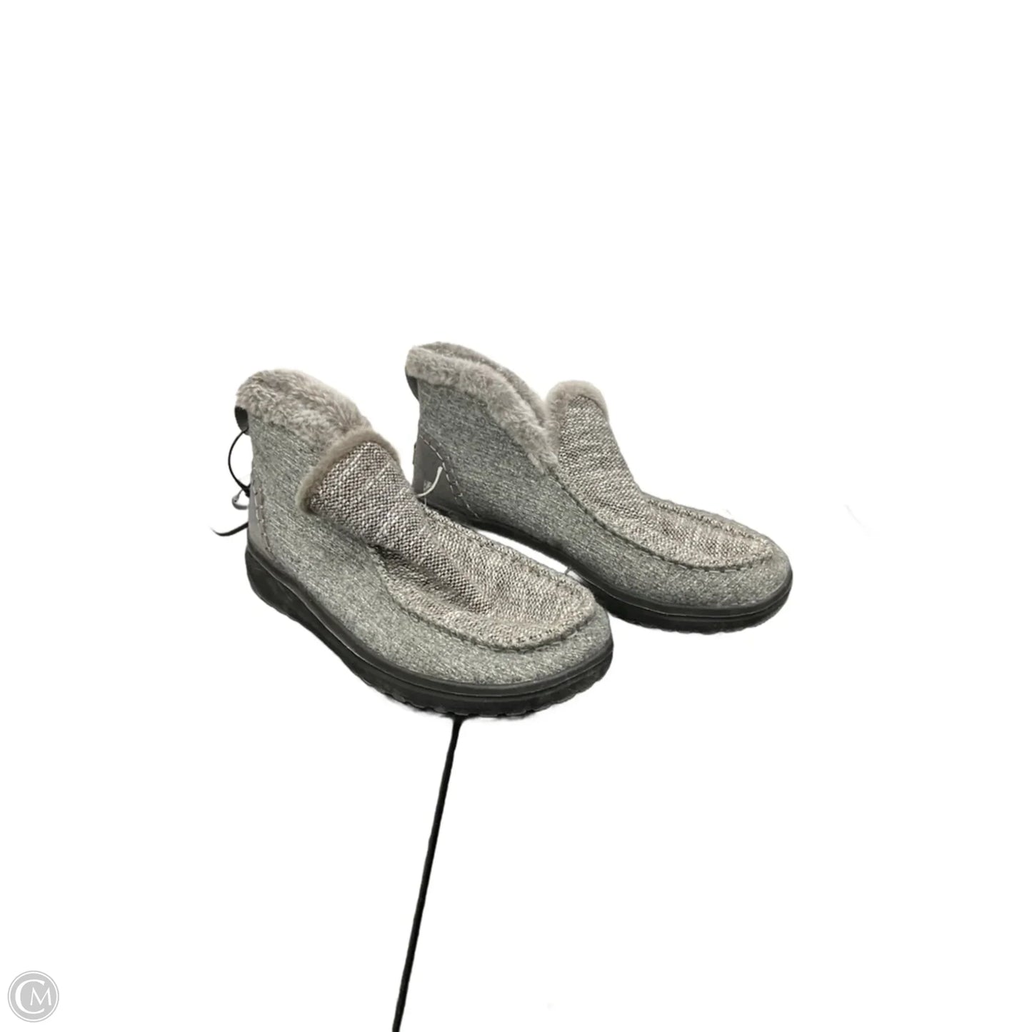 Shoes Flats By Hey Dude In Grey, Size: 9