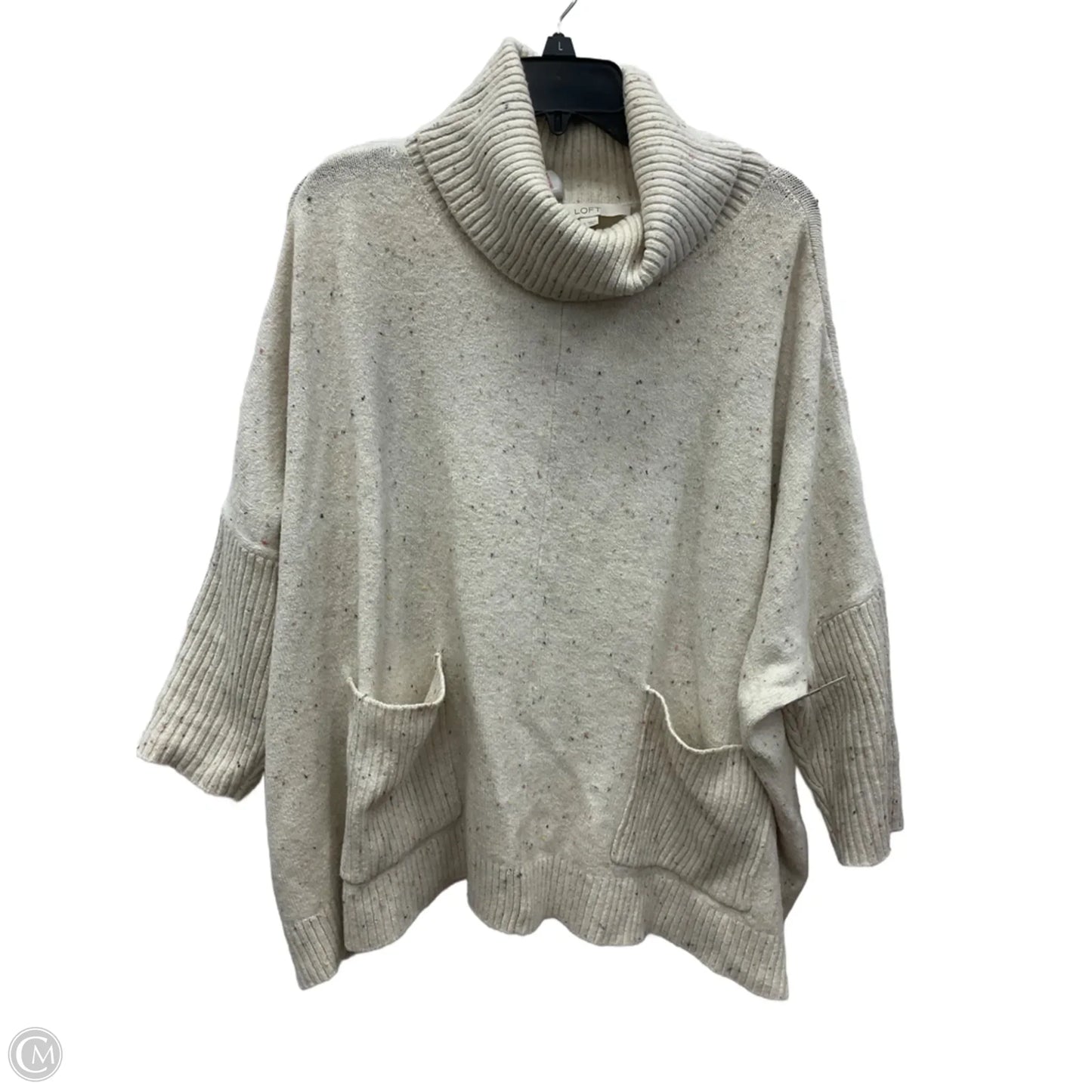 Sweater By Loft In White, Size: Xl