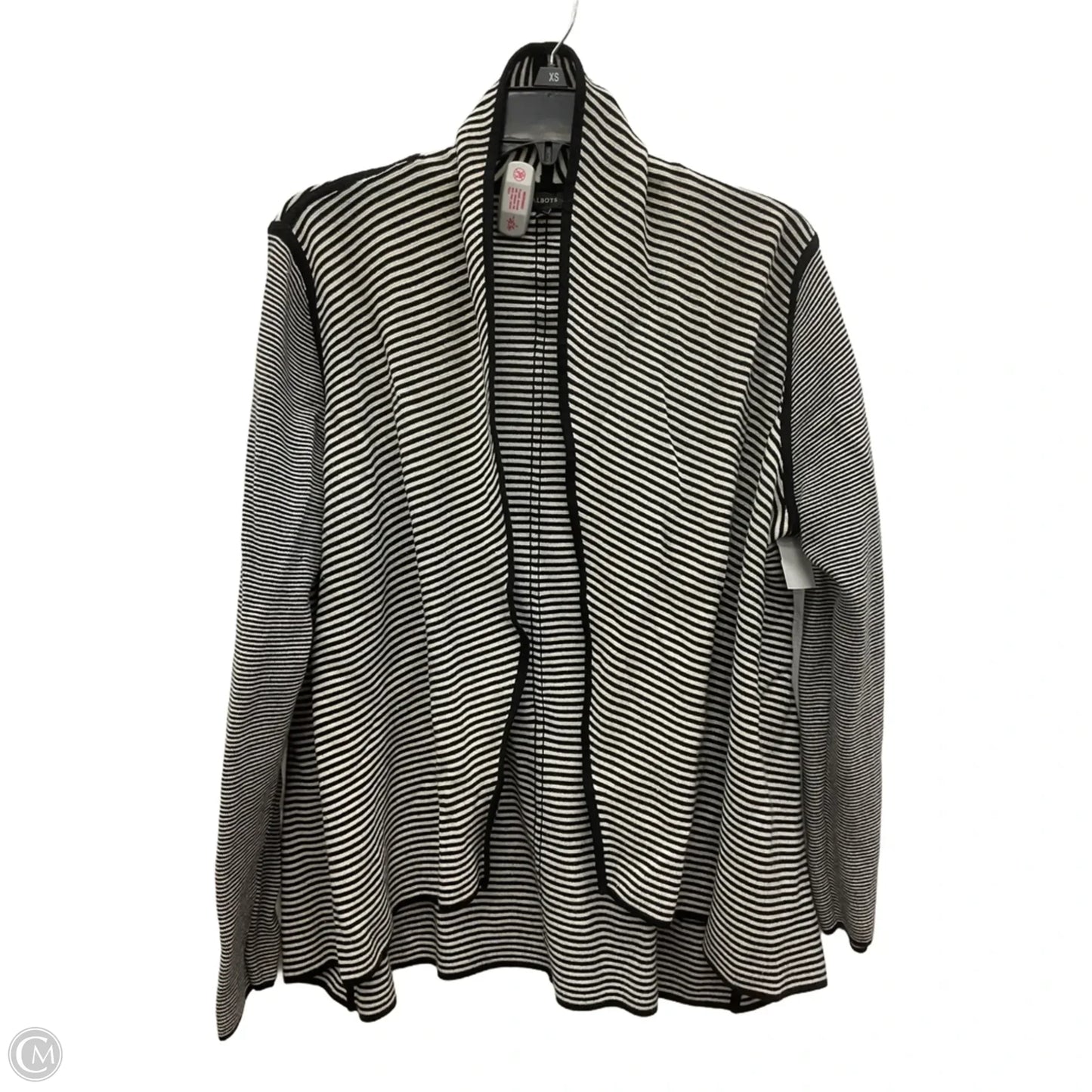 Cardigan By Talbots In Black & White, Size: L