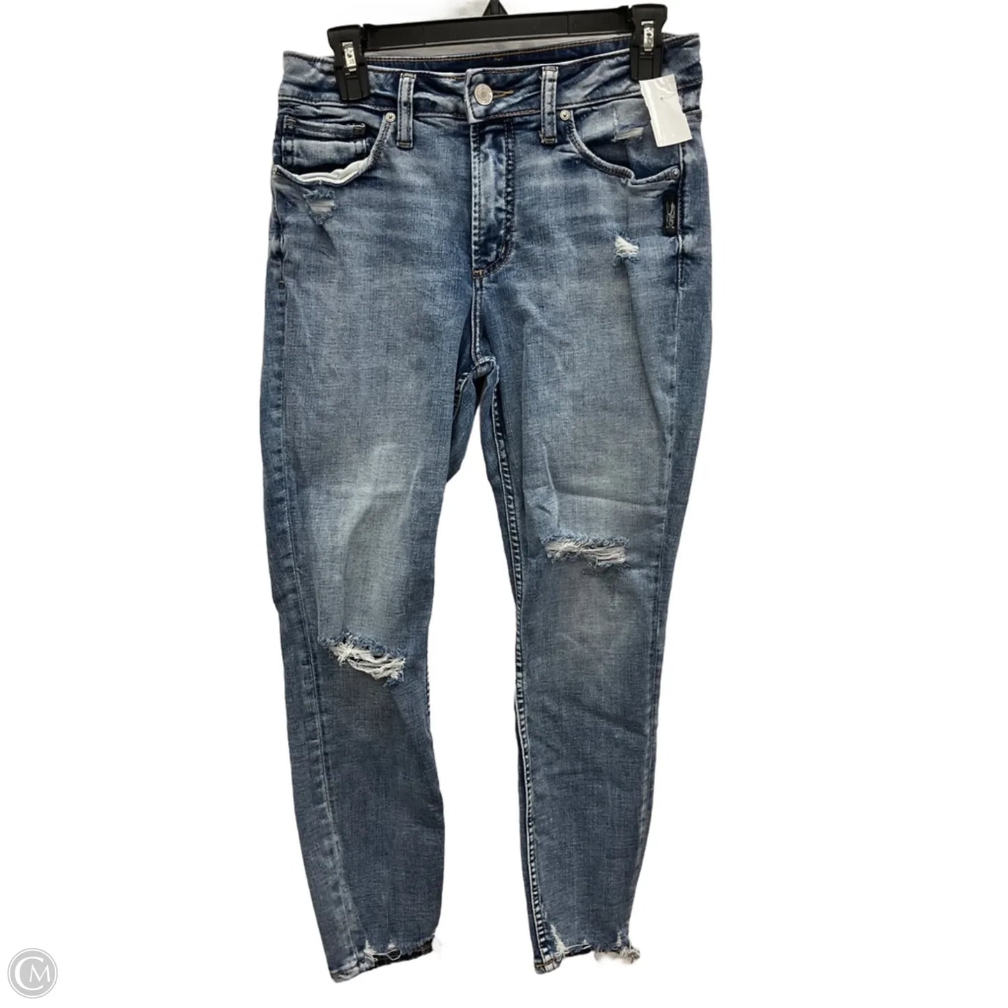 Jeans Skinny By Silver In Blue Denim, Size: 6