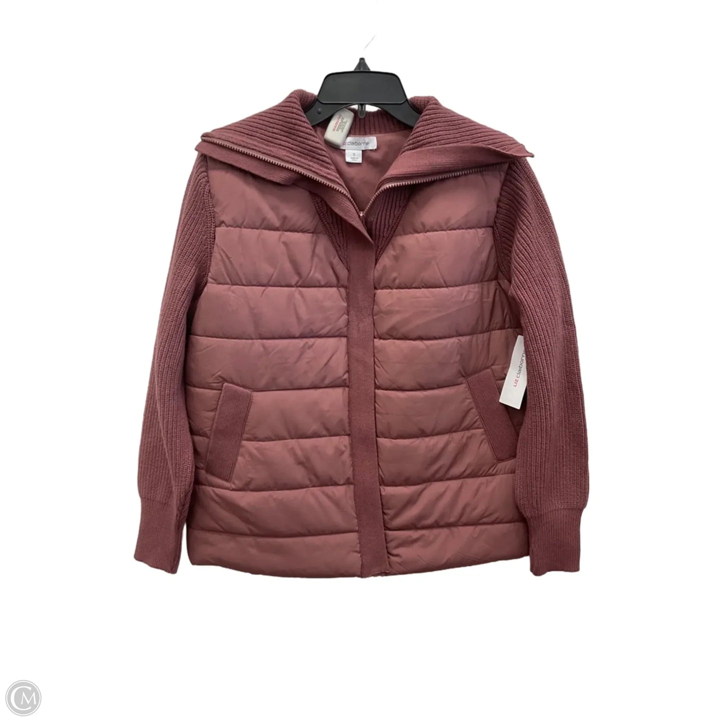 Jacket Puffer & Quilted By Liz Claiborne In Pink, Size: S