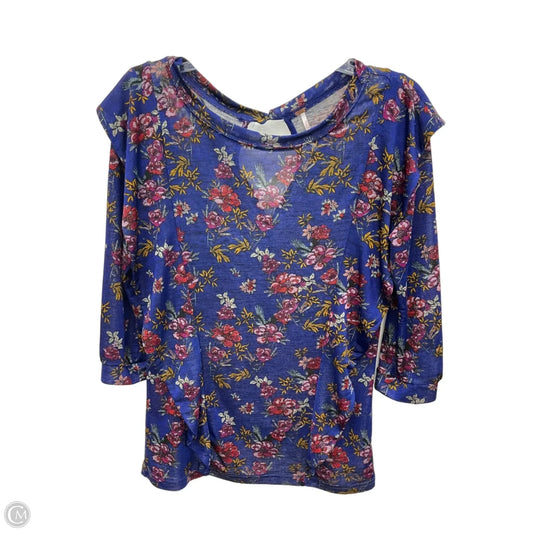 Top Long Sleeve By Free People In Blue, Size: M