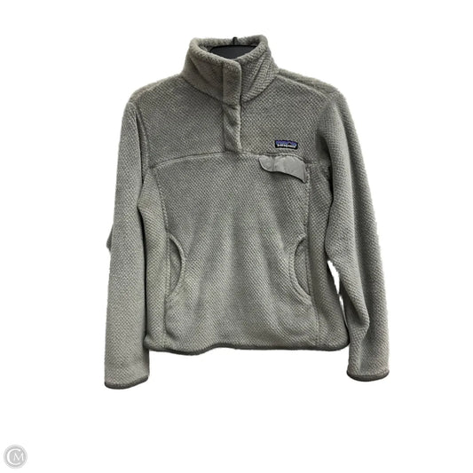 Jacket Fleece By Patagonia In Grey, Size: S