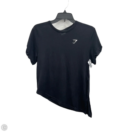 Athletic Top Short Sleeve By Gym Shark In Black, Size: S