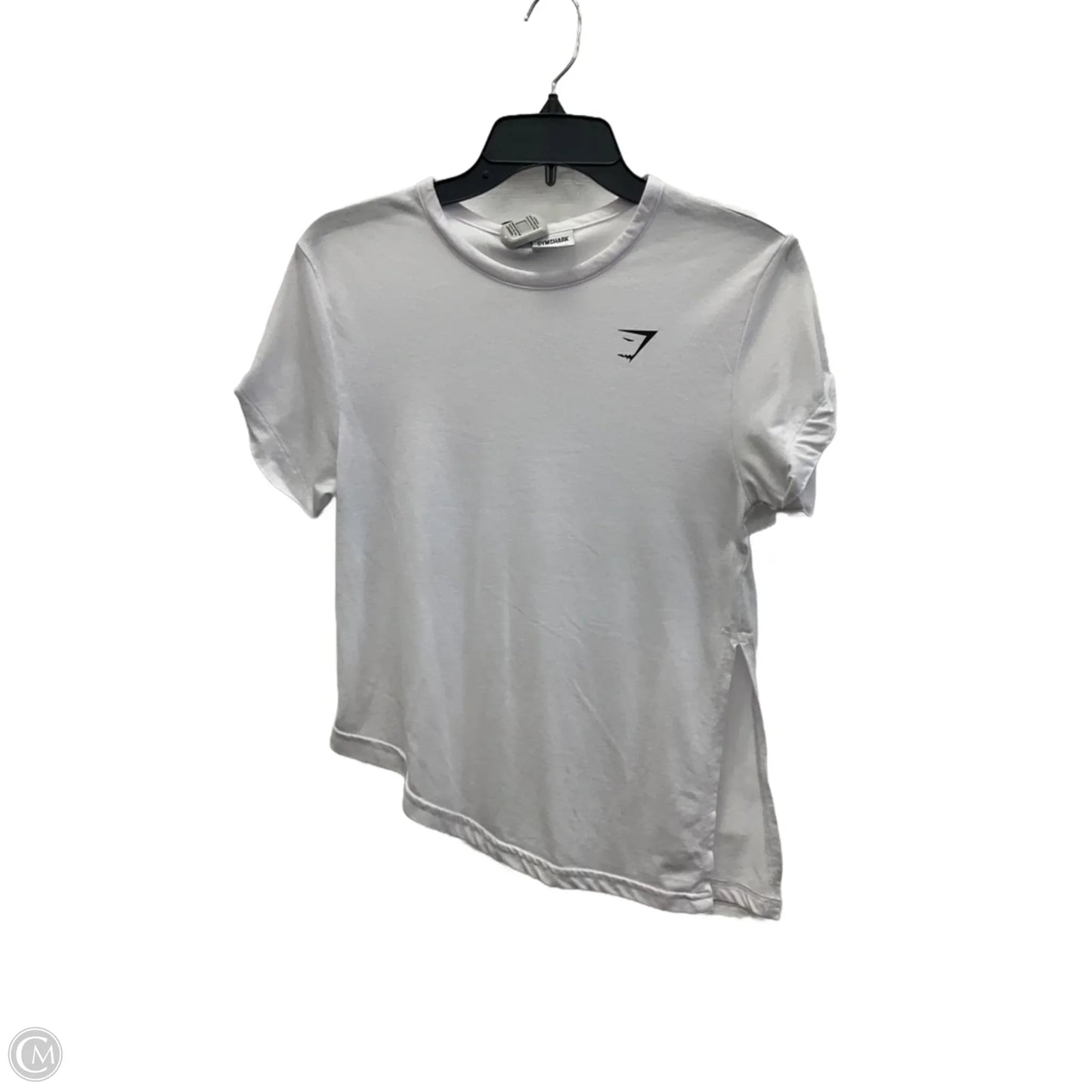 Athletic Top Short Sleeve By Gym Shark In White, Size: S