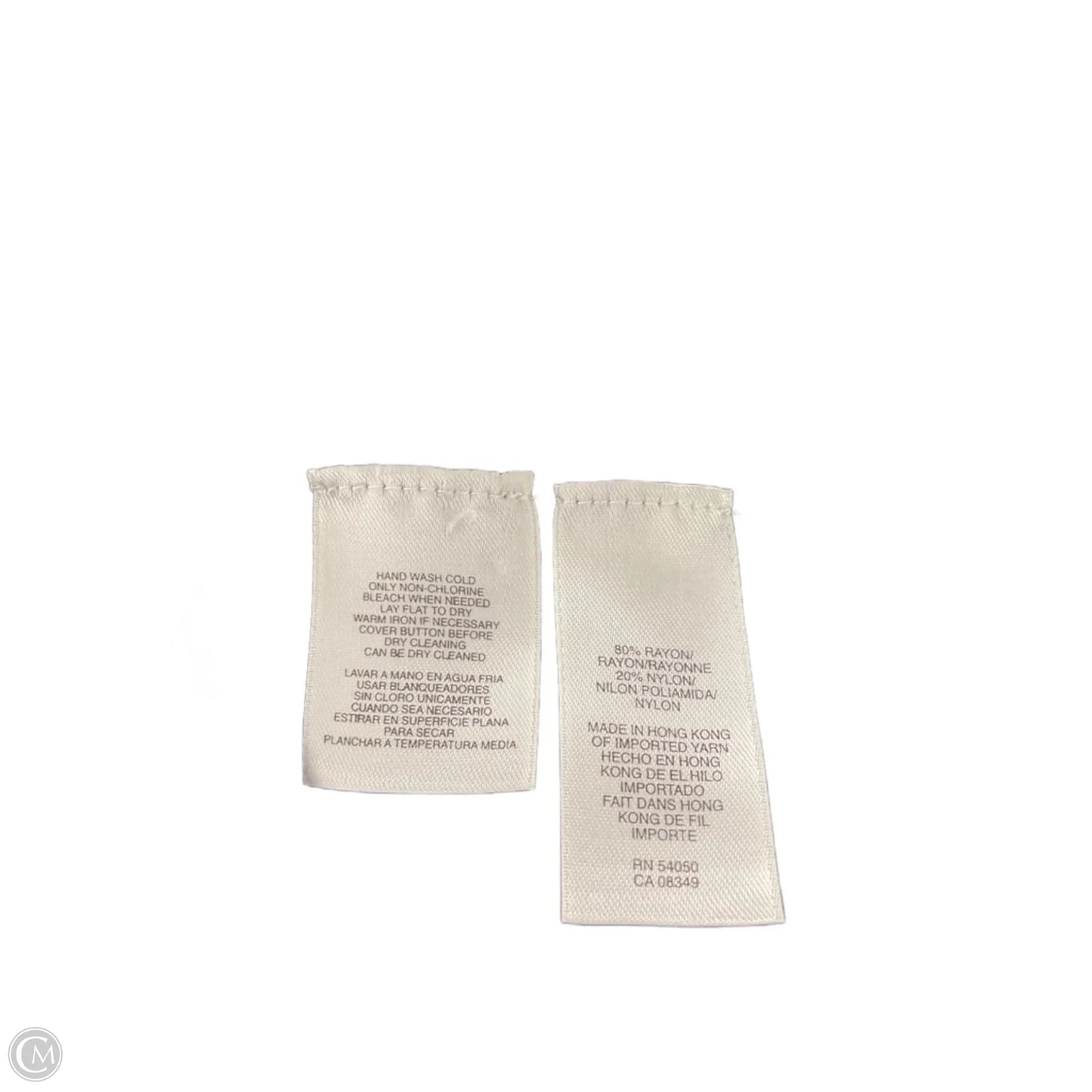 Top Long Sleeve By Anne Klein In Black, Size: S