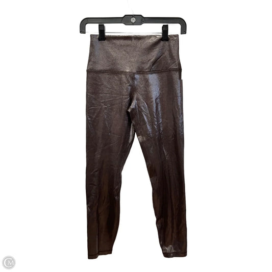 Athletic Leggings By Lululemon In Rose Gold, Size: 6