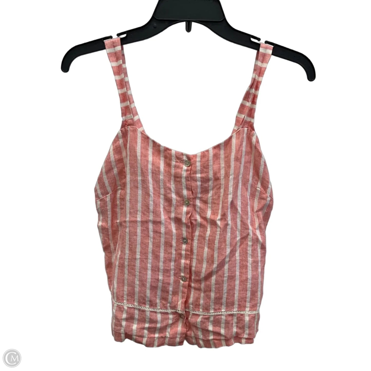 Top Sleeveless By C And C In Striped Pattern, Size: S