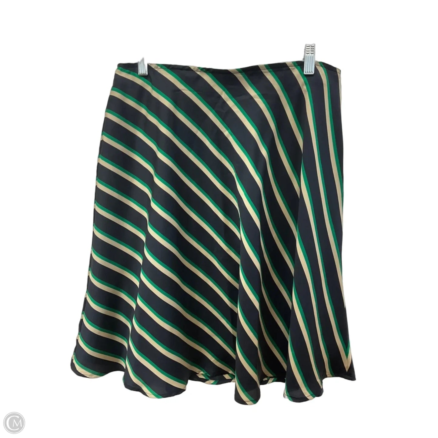 Skirt Midi By Ann Taylor In Black & Green, Size: 10
