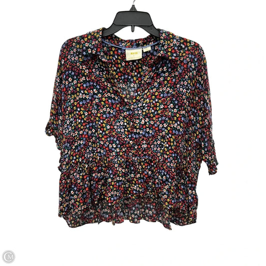 Top Short Sleeve By Maeve In Floral Print, Size: S