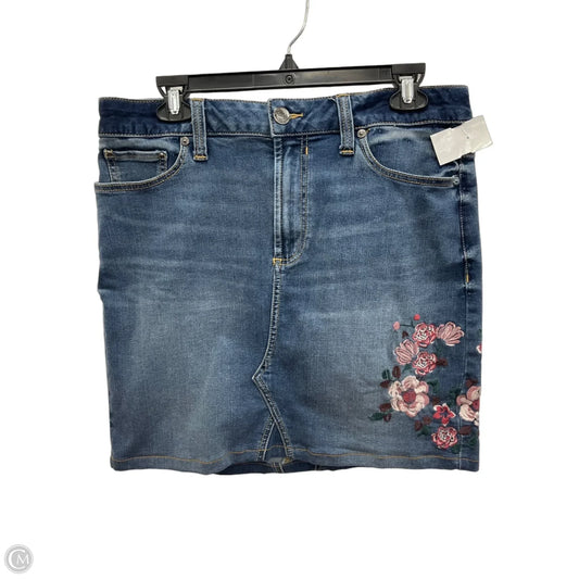 Skirt Mini & Short By Seven 7 In Blue Denim, Size: 8