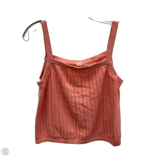 Top Sleeveless By Gap In Pink, Size: L