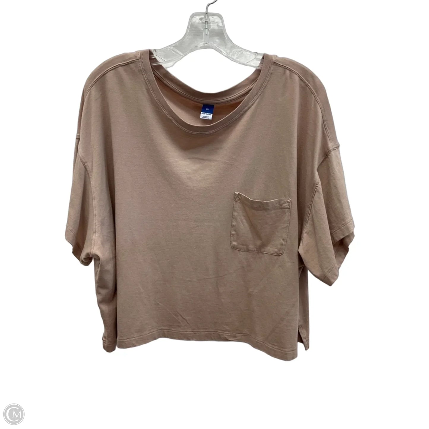 Top Short Sleeve By Old Navy In Brown, Size: Xl
