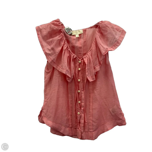 Top Short Sleeve By Moulinette Soeurs In Pink, Size: S
