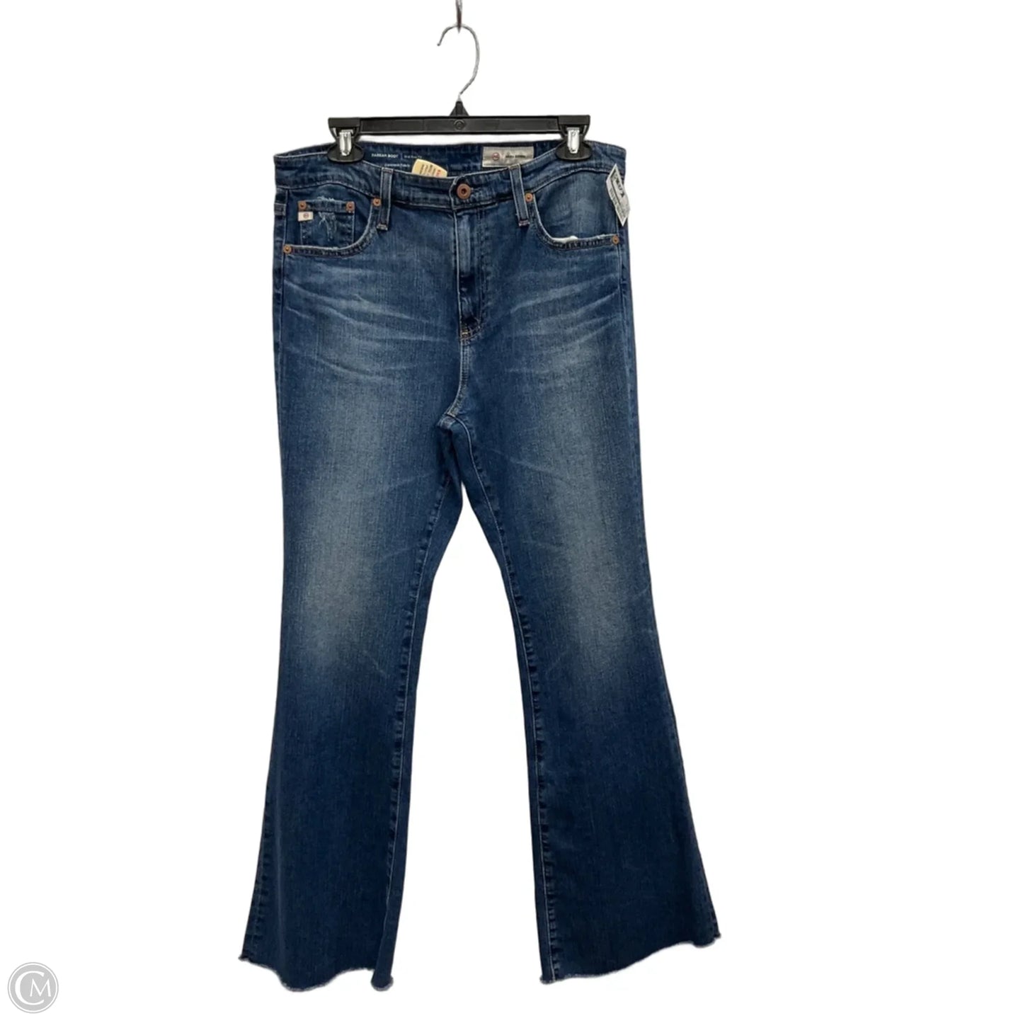 Jeans Boot Cut By Ag Jeans In Blue Denim, Size: 8