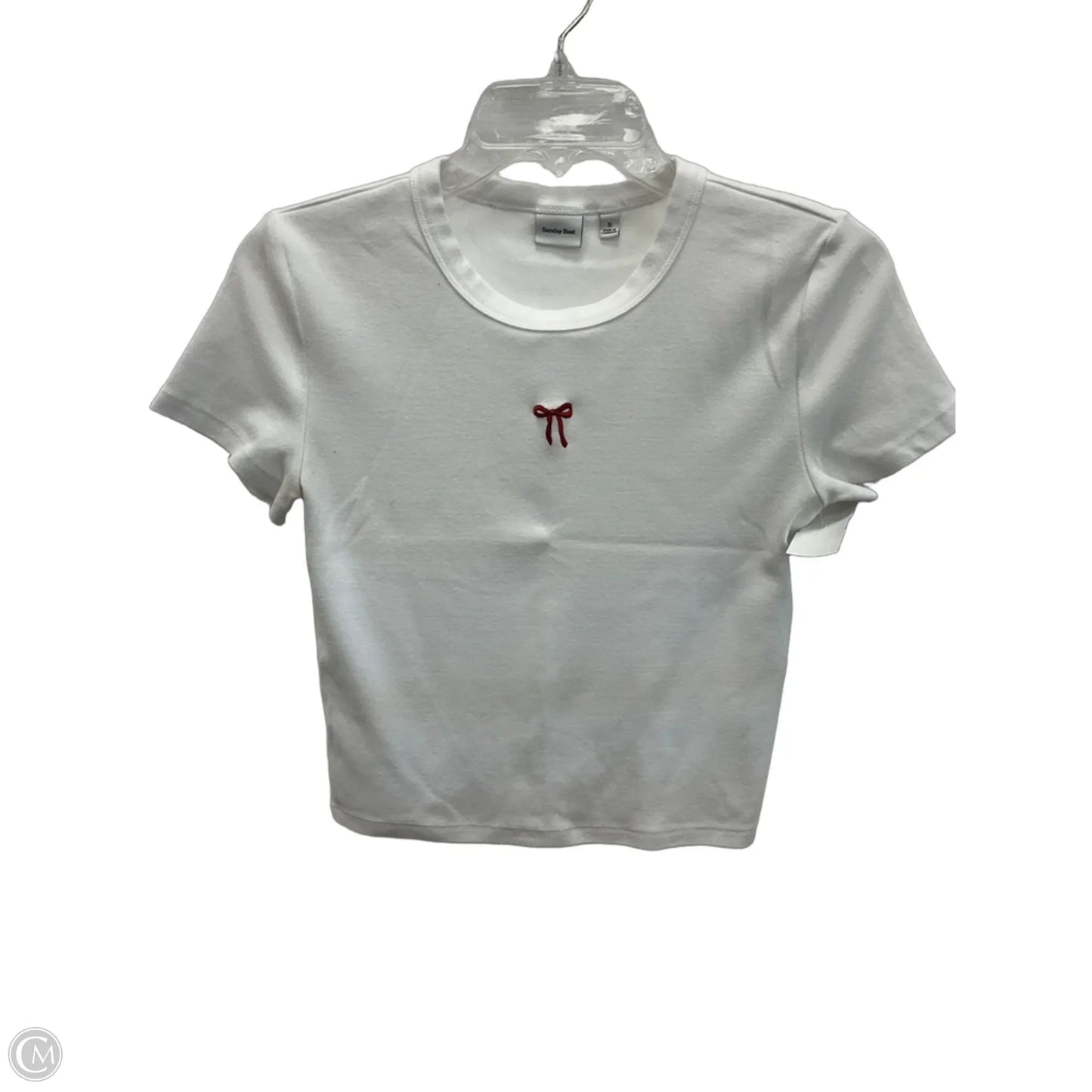 Top Short Sleeve By Sunday Best In White, Size: S