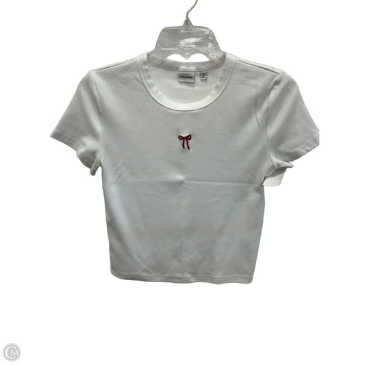 Top Short Sleeve By Sunday Best In White, Size: S