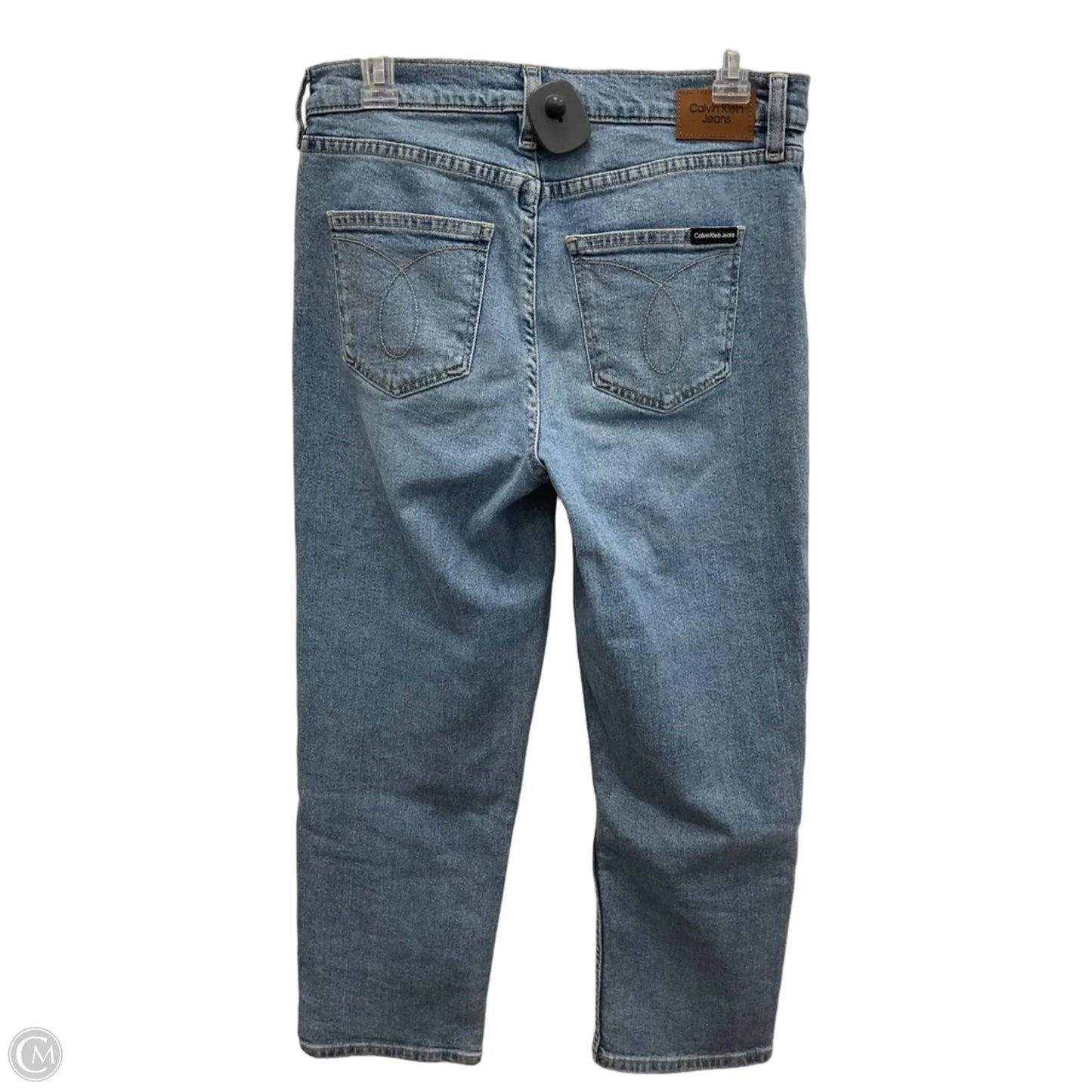 Jeans Straight By Calvin Klein In Blue Denim, Size: 6