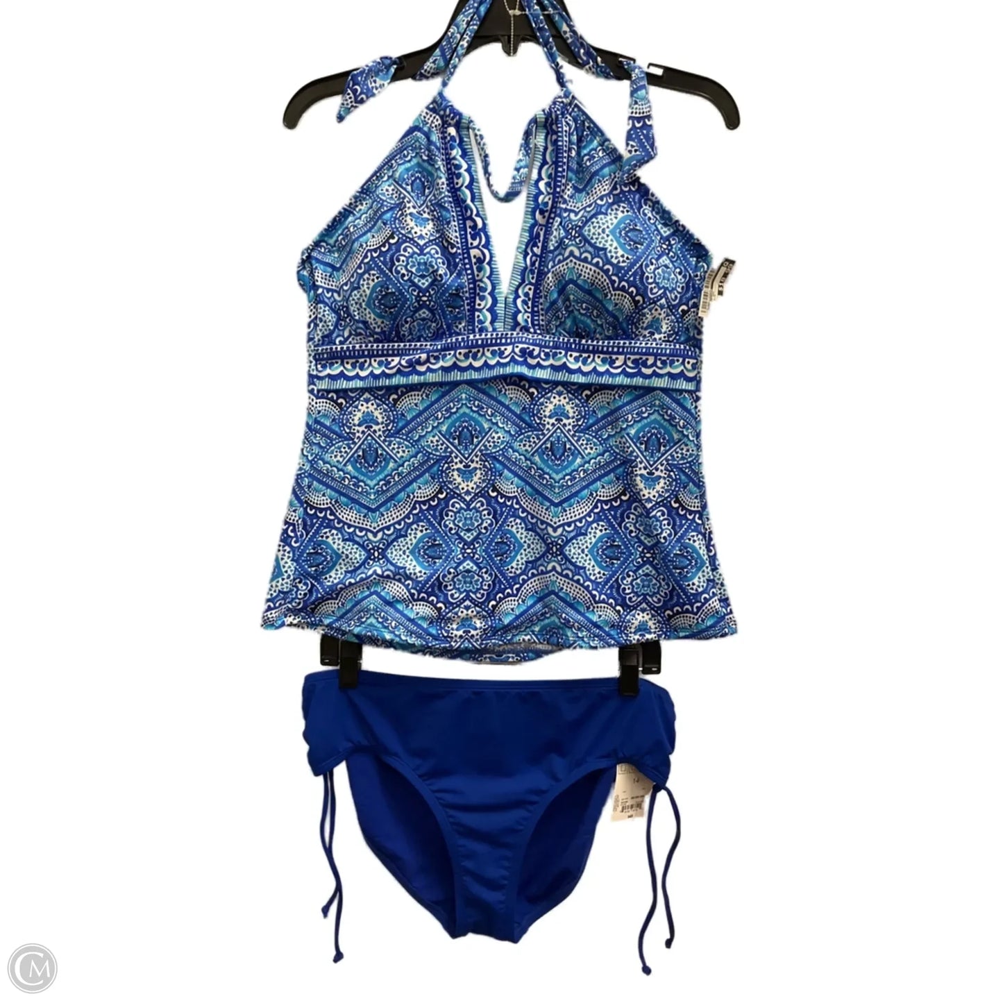Swimsuit 2pc By Zero Xposure In Black & Blue, Size: S