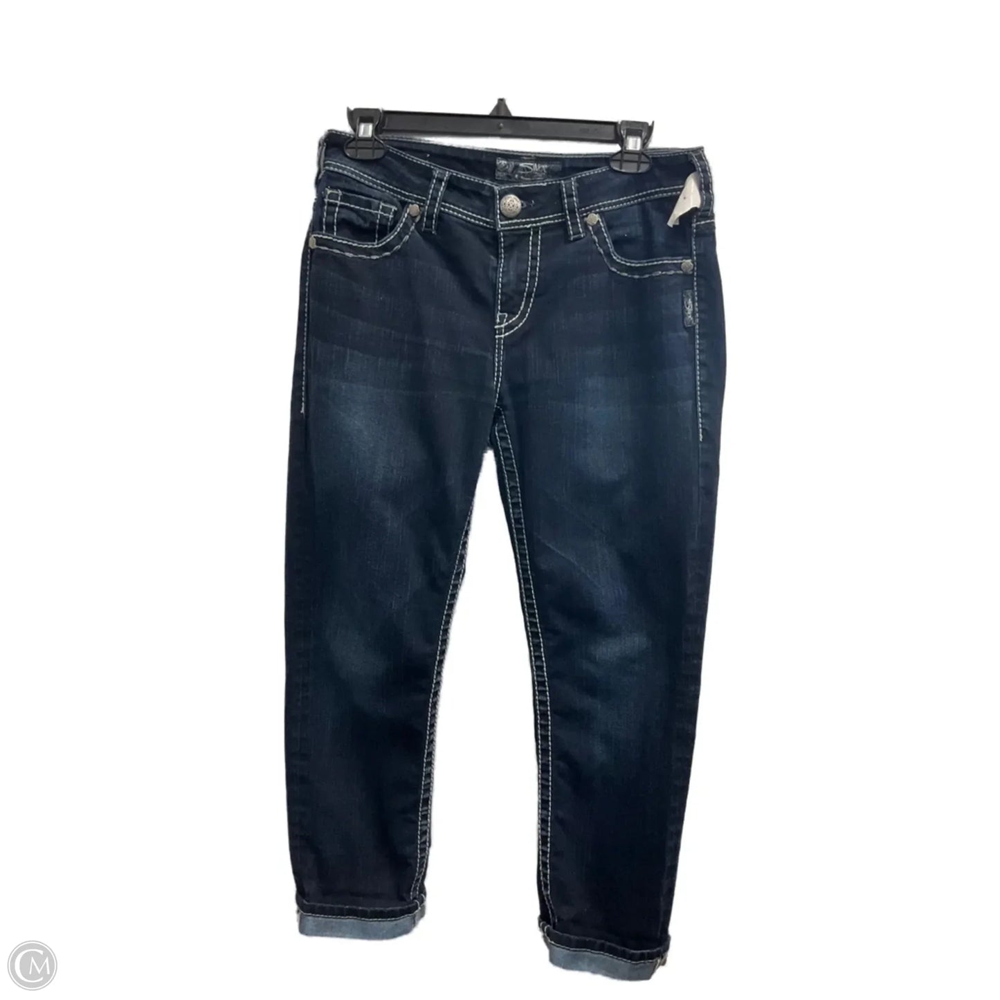 Jeans Skinny By Silver In Blue Denim, Size: 8