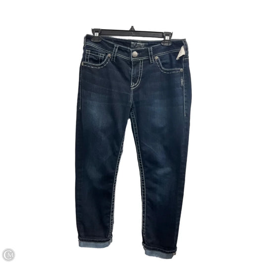 Jeans Skinny By Silver In Blue Denim, Size: 8