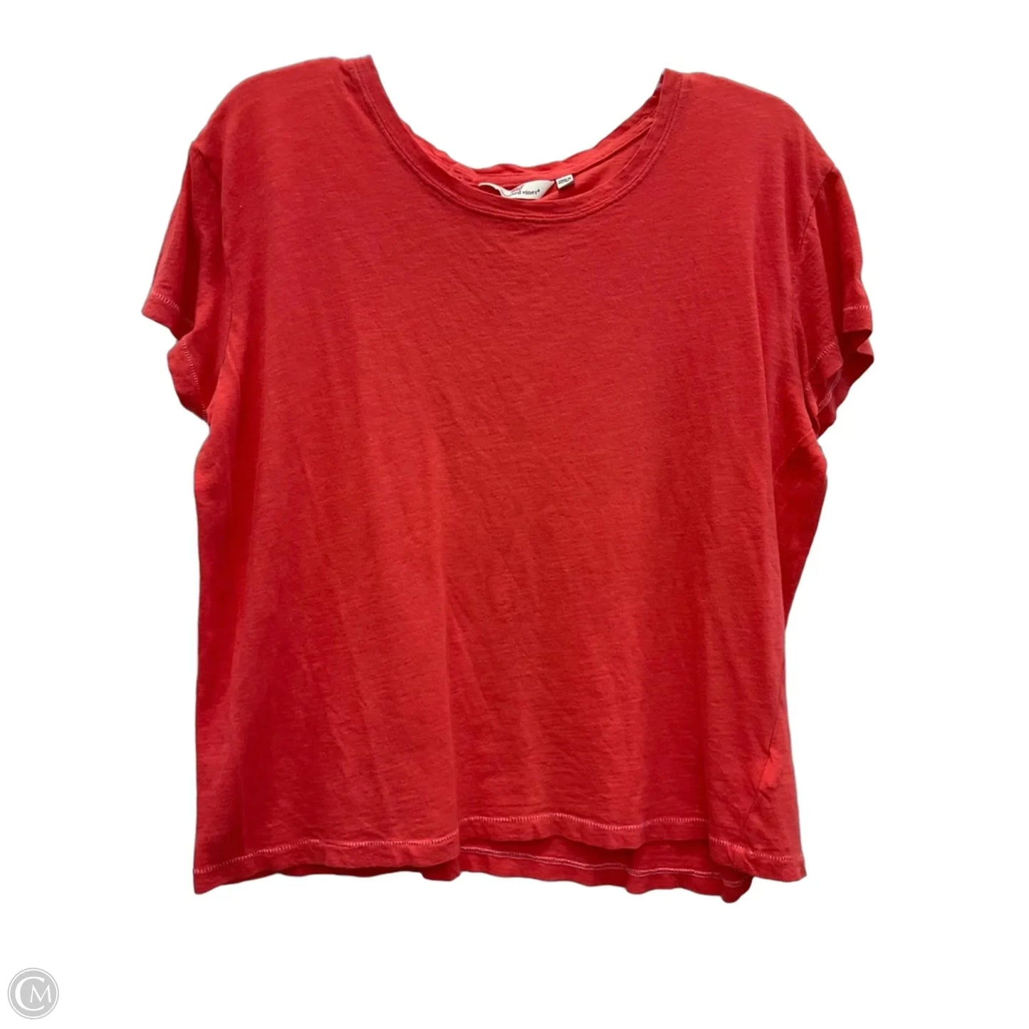 Top Short Sleeve By Vineyard Vines In Coral, Size: S