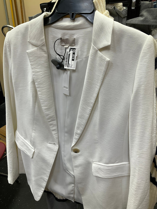 Blazer By Loft In White, Size: 2