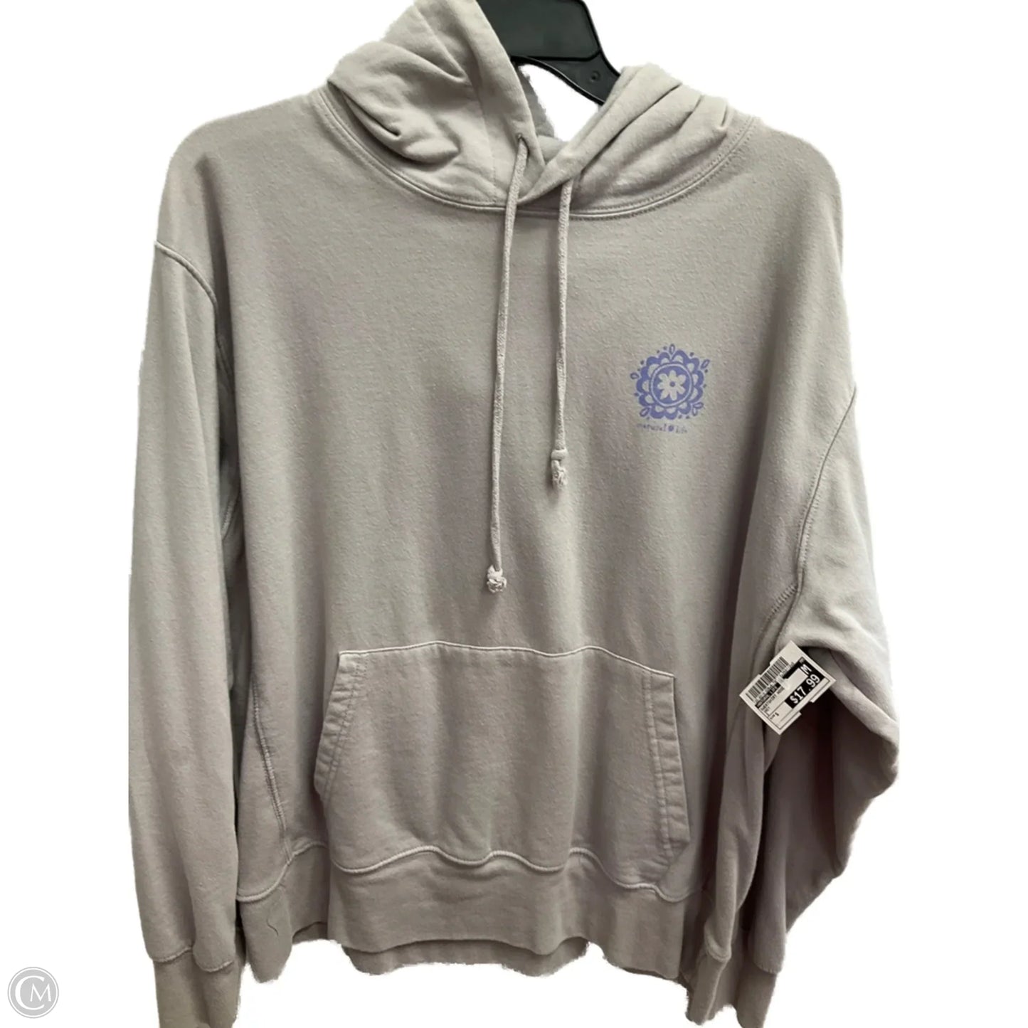 Sweatshirt Hoodie By Natural Life In Grey, Size: S