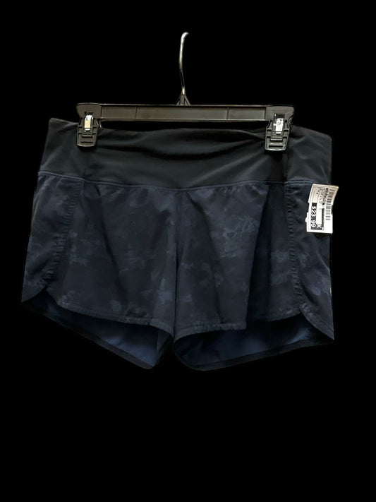 Athletic Shorts By Lululemon In Black & Blue, Size: 8