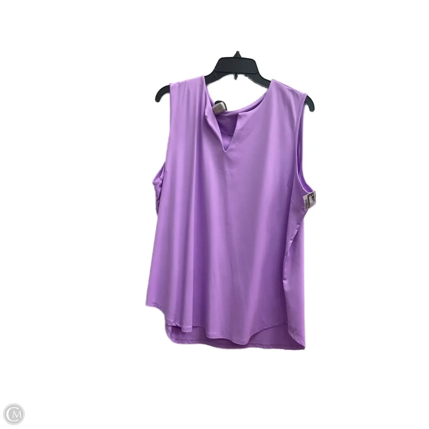 Top Sleeveless By Cme In Purple, Size: 1x