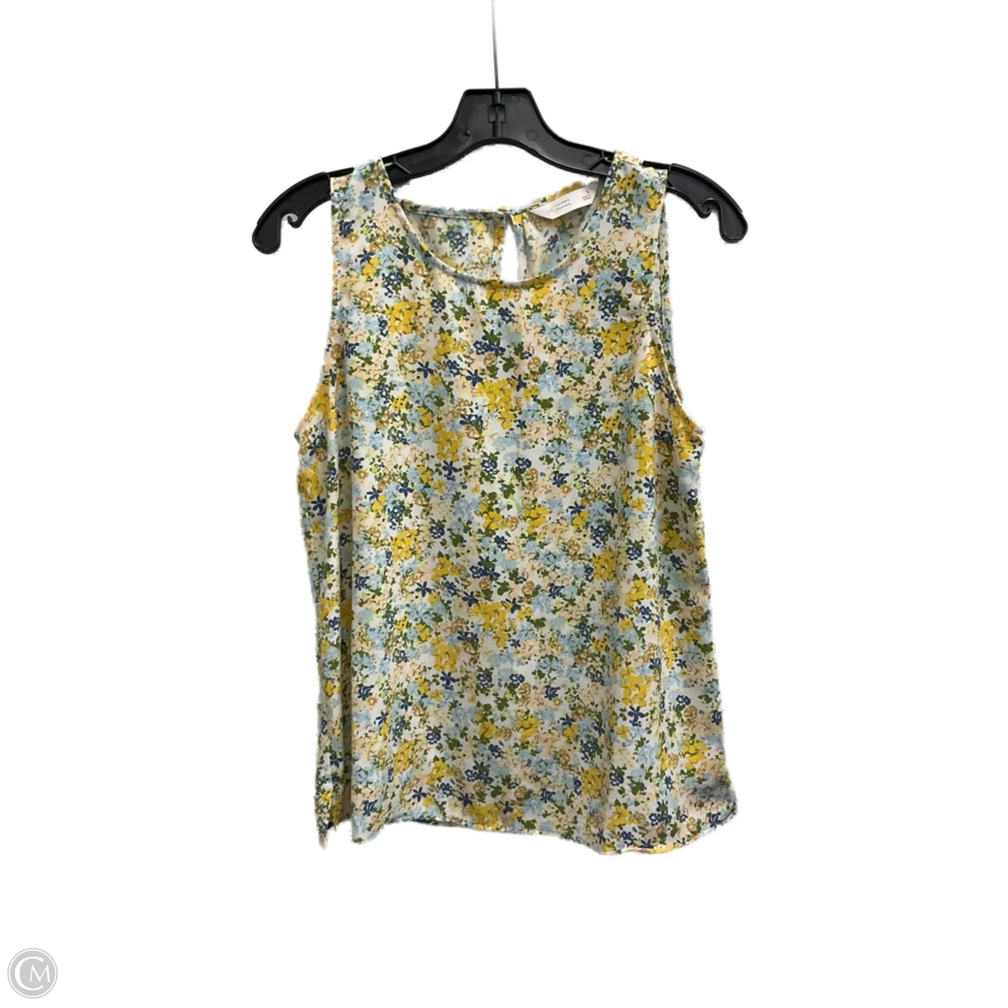 Top Sleeveless By Lc Lauren Conrad In Blue & Yellow, Size: S