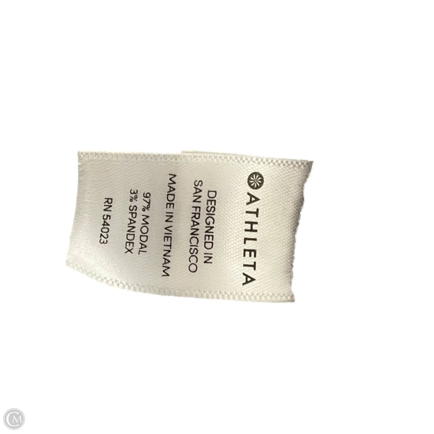 Athletic Top Long Sleeve Collar By Athleta In Grey, Size: Xl